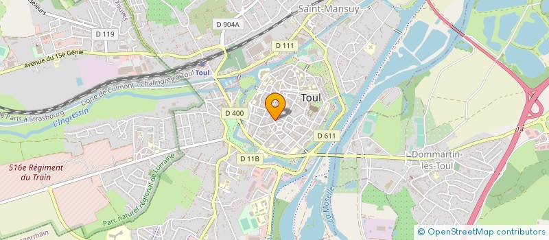 localisation de l'entreprise GEROPTIC à TOUL