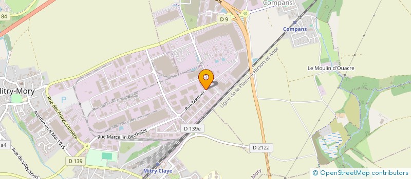 localisation de l'entreprise GERP GROUPAGE EXPRESS REGION PARISIENNE  COMPANS