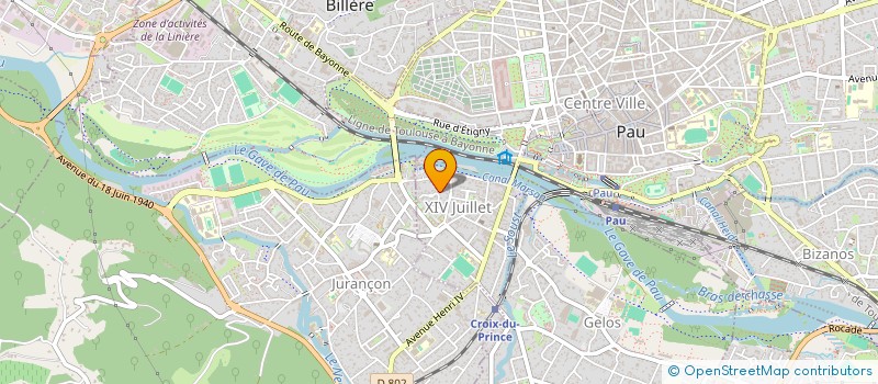 localisation de l'entreprise GERPAC à PAU