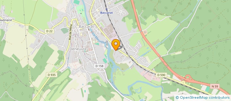 localisation de l'entreprise GERPHILS  BACCARAT