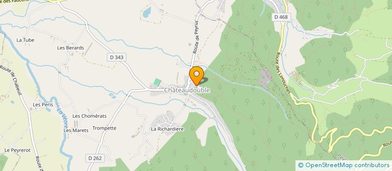 localisation de l'entreprise GERRAPH à CHATEAUDOUBLE