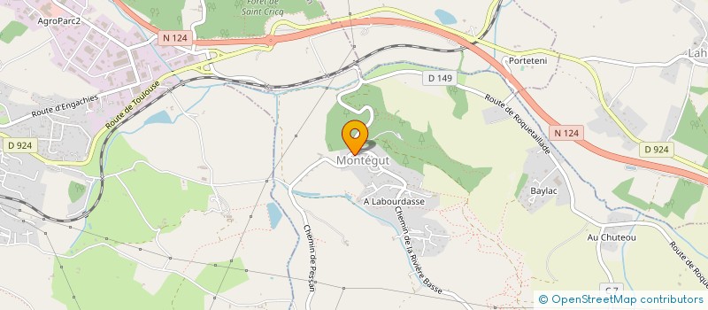 localisation de l'entreprise GERS AFFAIRES  MONTEGUT