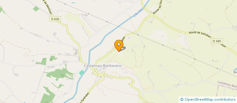 localisation de l'entreprise GERS AGRI TP  CASTELNAU-BARBARENS