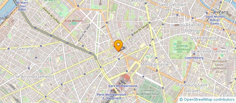 localisation de l'entreprise GERS CEBES GROU ETUDE RECH SUR  PARIS