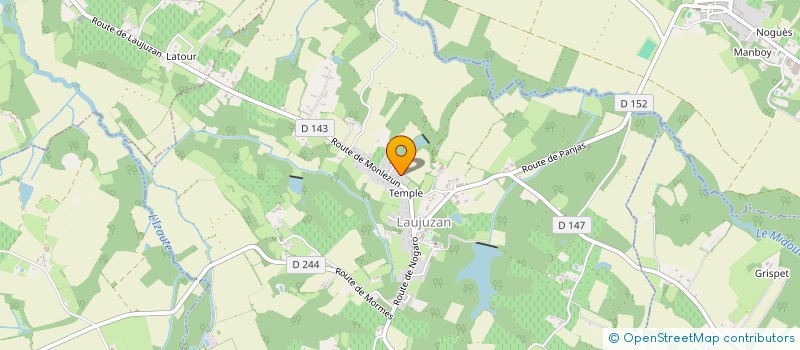 localisation de l'entreprise GERS DEVELOPPEMENT  LAUJUZAN