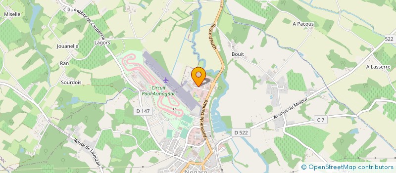 localisation de l'entreprise GERS DISTRIBUTION à NOGARO