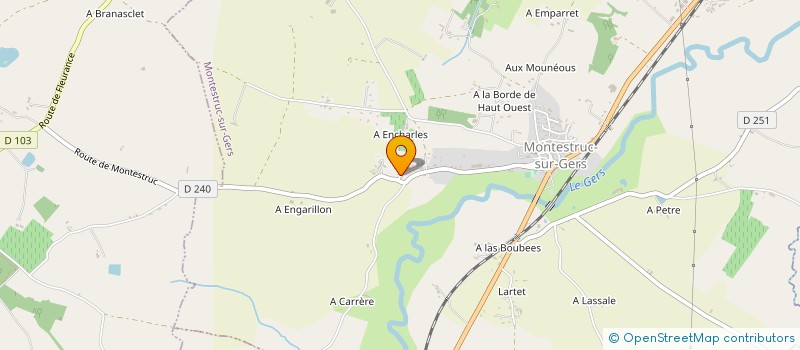 localisation de l'entreprise GERS - EVEREST  MONTESTRUC-SUR-GERS