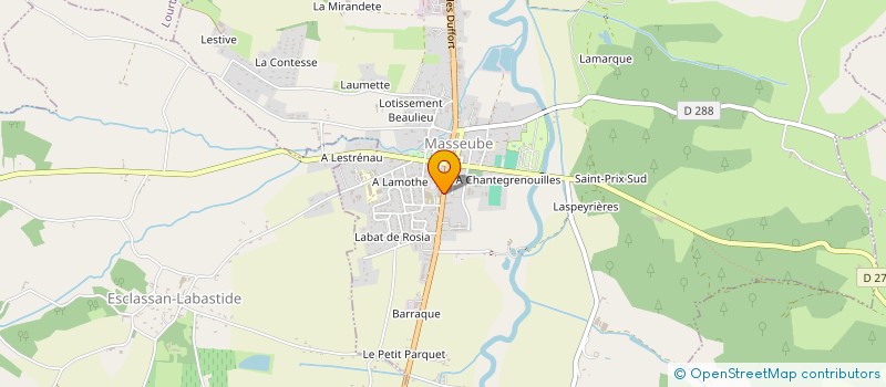 localisation de l'entreprise GERS FUITES  MASSEUBE