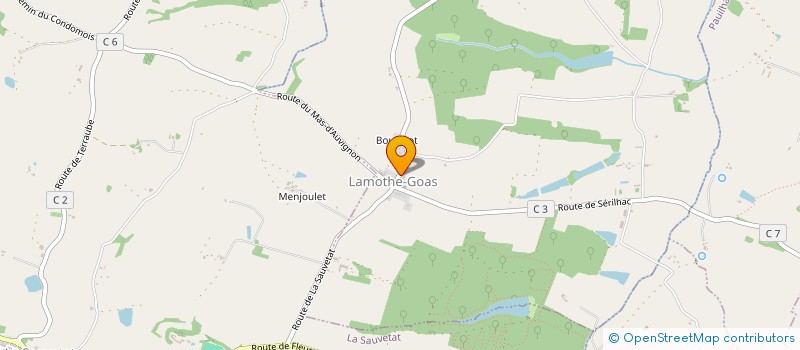 localisation de l'entreprise GERS MOTO PIECES  LAMOTHE-GOAS