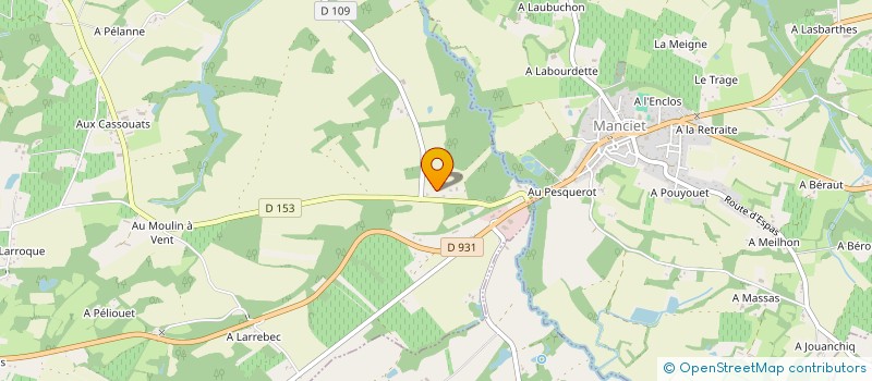 localisation de l'entreprise GERS TP à SAINTE CHRISTIE D'ARMAGNAC