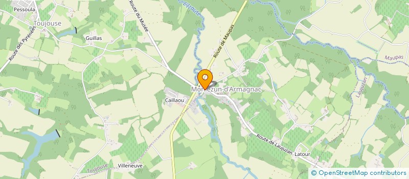 localisation de l'entreprise GERS TRAVAUX PUBLICS MONLEZUNOIS  MONLEZUN D'ARMAGNAC