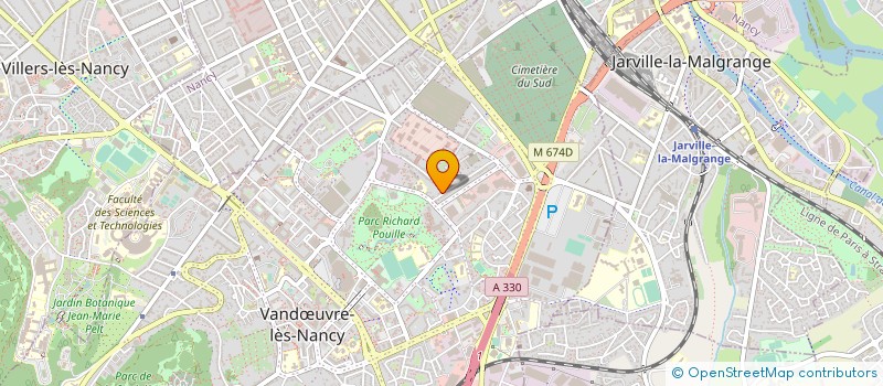 localisation de l'entreprise GERSA à VANDŒUVRE-LES-NANCY