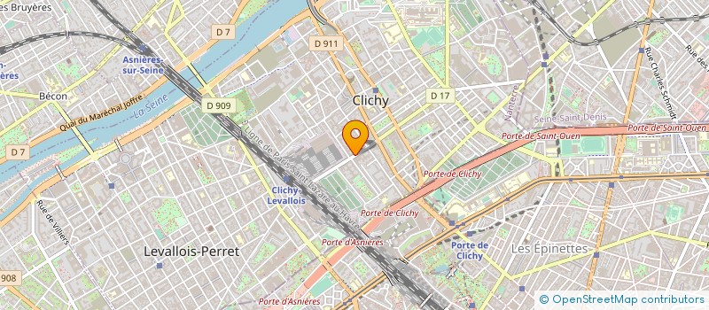 localisation de l'entreprise GERSET à CLICHY