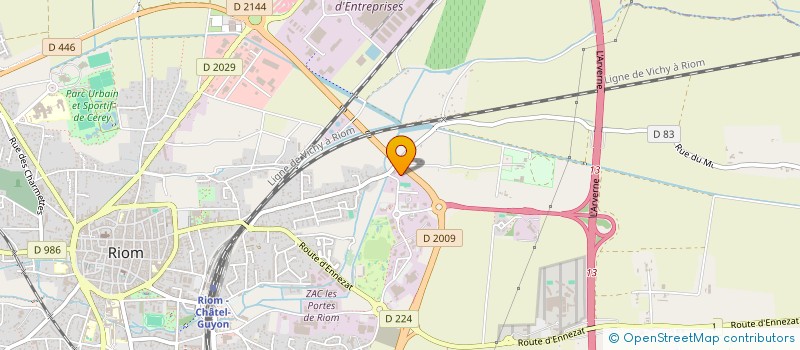 localisation de l'entreprise GERSHWIN  RIOM