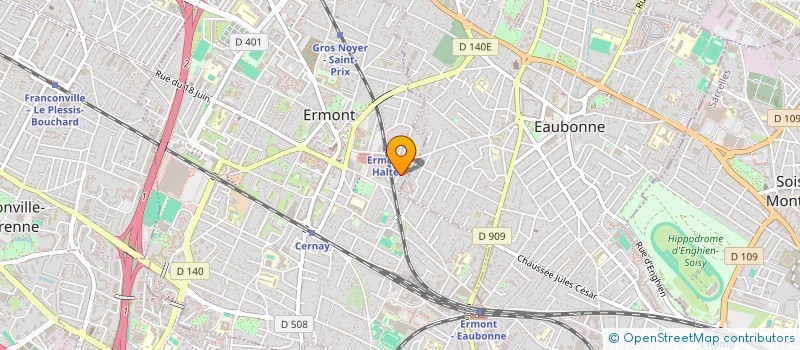 localisation de l'entreprise GERSYL à ERMONT