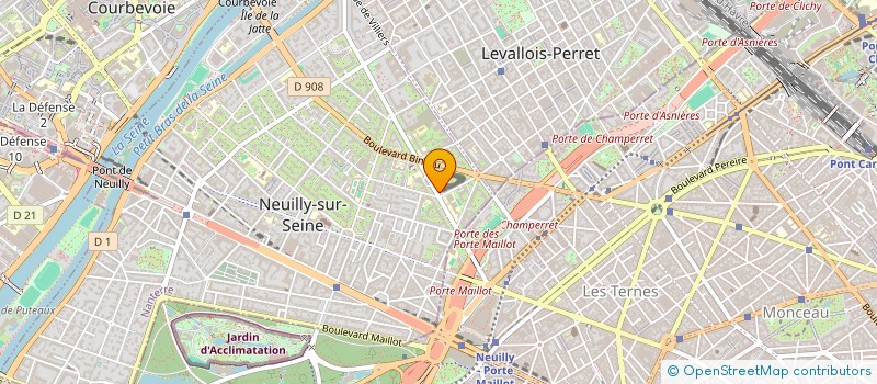 localisation de l'entreprise GERTEC à NEUILLY-SUR-SEINE