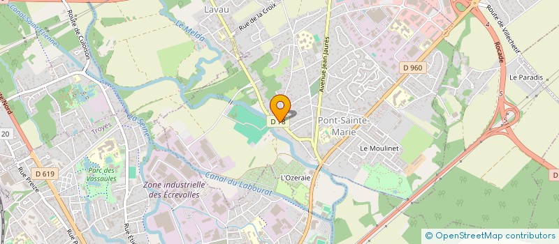 localisation de l'entreprise GERTEX SARL à PONT-SAINTE-MARIE
