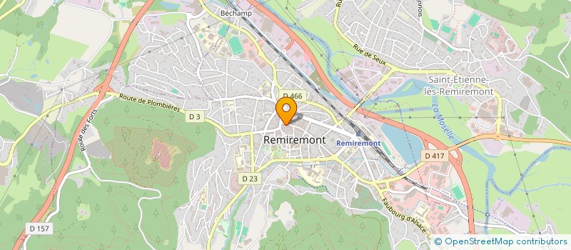 localisation de l'entreprise GERTIS à REMIREMONT