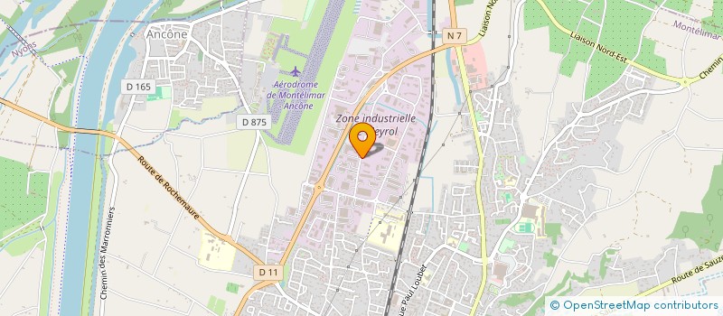 localisation de l'entreprise GERTN à MONTELIMAR