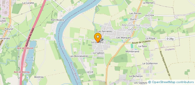 localisation de l'entreprise GERVAIS PROMOTION à MESSIMY-SUR-SAONE