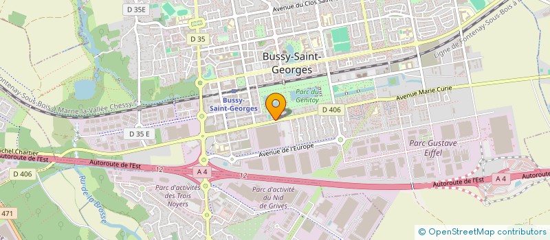 localisation de l'entreprise GERVAISE SERVICES INVESTISSEMENTS  BUSSY-SAINT-GEORGES