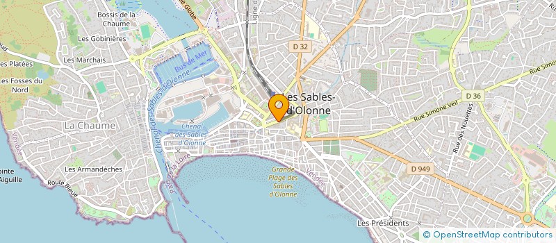 localisation de l'entreprise GERVAL à LES SABLES D'OLONNE