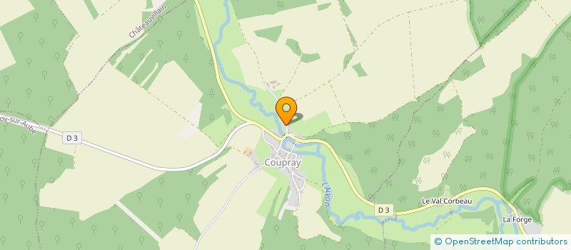 localisation de l'entreprise GERVAS à COUPRAY
