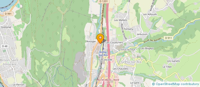 localisation de l'entreprise GERVASON FERMETURES DEPANNAGE ET URGENCE  GRESY-SUR-AIX