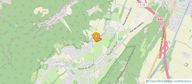 localisation de l'entreprise GERVASONI IMMOBILIERE  SAINT-PAUL-DE-VARCES