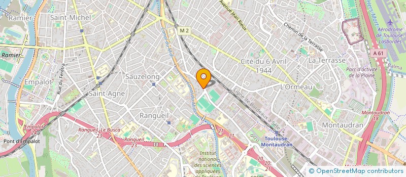localisation de l'entreprise GERVASY à TOULOUSE