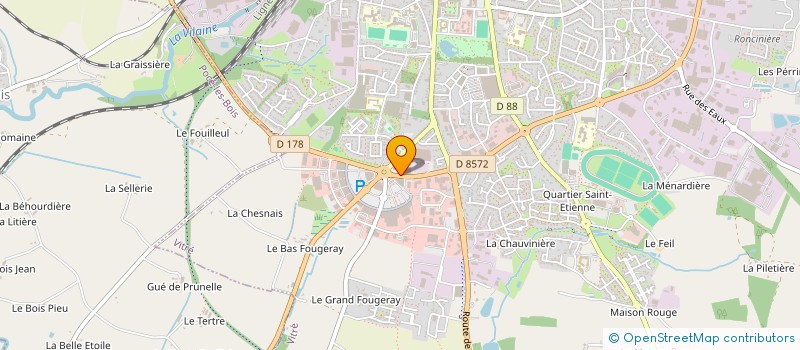 localisation de l'entreprise GERVER à VITRE