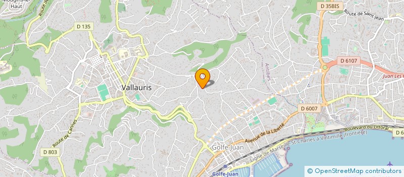 localisation de l'entreprise GERWAL à VALLAURIS