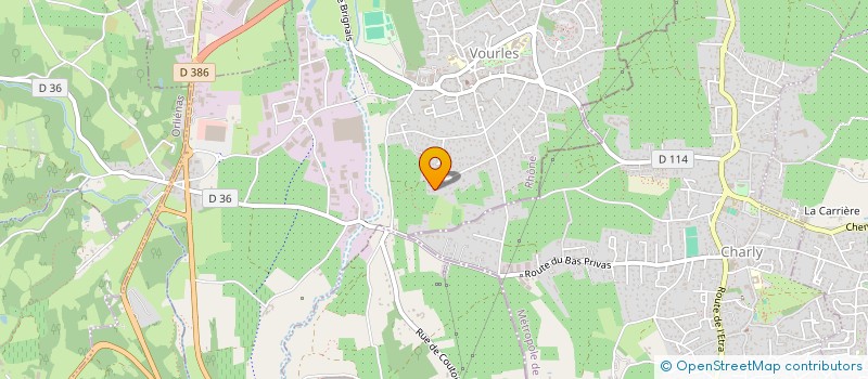 localisation de l'entreprise GERY  VOURLES