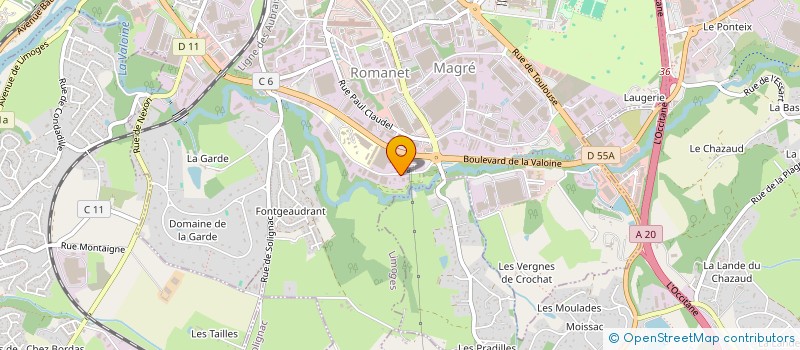 localisation de l'entreprise GERY AND CO PROPERTY à LIMOGES