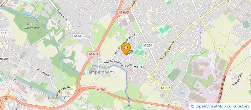 localisation de l'entreprise GERY BAYART SERVICES  HEM