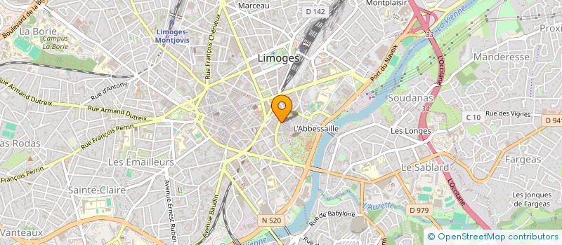 localisation de l'entreprise GERY HOLDING à LIMOGES