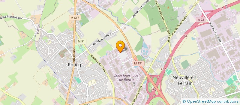 localisation de l'entreprise GERY TRENTESAUX INVESTISSEMENTS à RONCQ