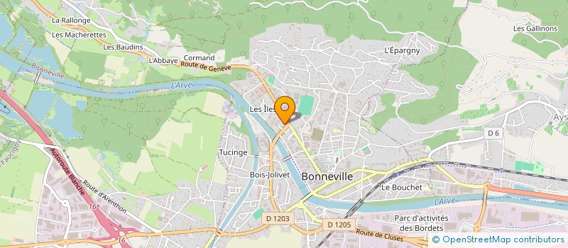 localisation de l'entreprise GERYMMO  BONNEVILLE