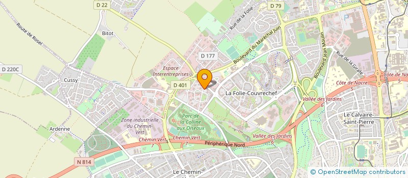 localisation de l'entreprise GERYON E.N.R. à CAEN