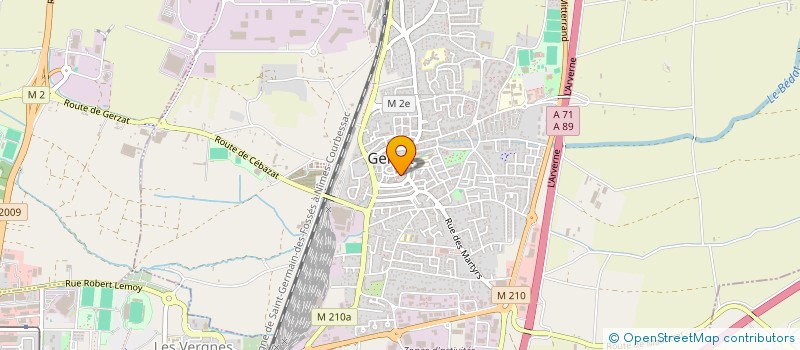 localisation de l'entreprise GERZAT ARVERNE BMX  GERZAT