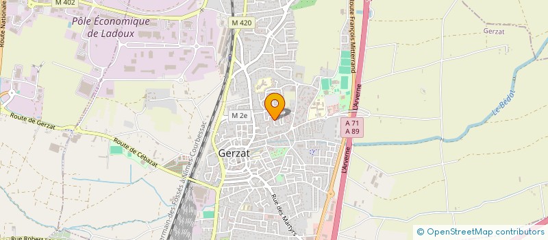 localisation de l'entreprise GERZAT TAEKWONDO  GERZAT