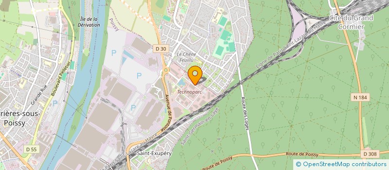 localisation de l'entreprise GES à POISSY