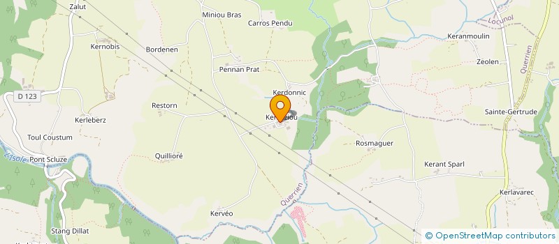 localisation de l'entreprise GES  QUERRIEN