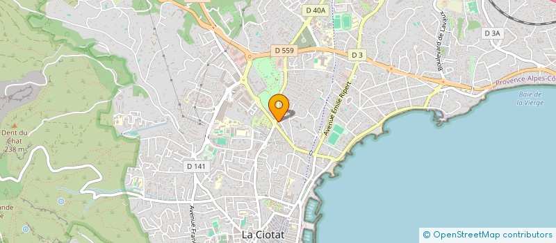 localisation de l'entreprise GES  LA CIOTAT
