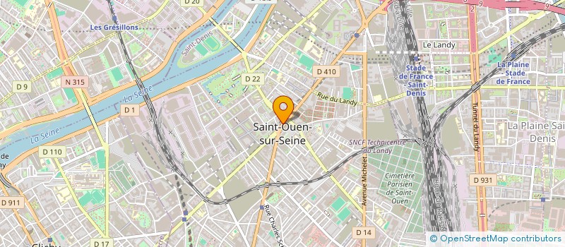 localisation de l'entreprise GES AVOCATS à SAINT-OUEN-SUR-SEINE