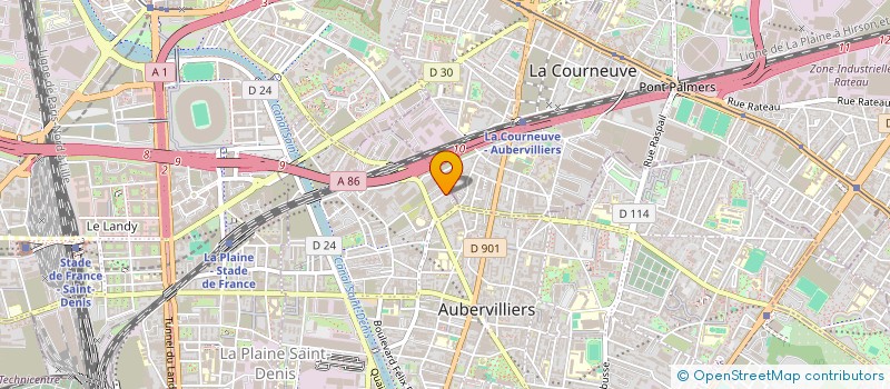 localisation de l'entreprise GES COMPARIS  AUBERVILLIERS