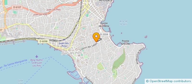 localisation de l'entreprise GES CONSULTING FRANCE à ANTIBES