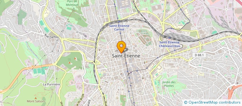 localisation de l'entreprise GES LESS INFILTROMETRIE à SAINT-ETIENNE
