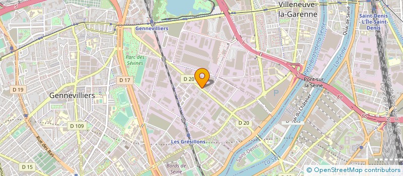 localisation de l'entreprise GES TRAVAUX à GENNEVILLIERS