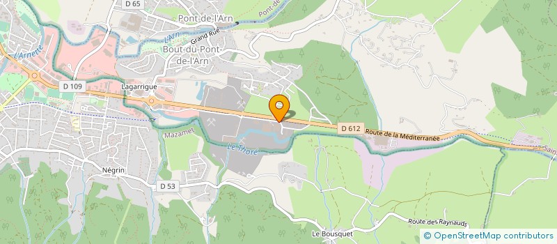 localisation de l'entreprise GESA à BOUT-DU-PONT-DE-LARN